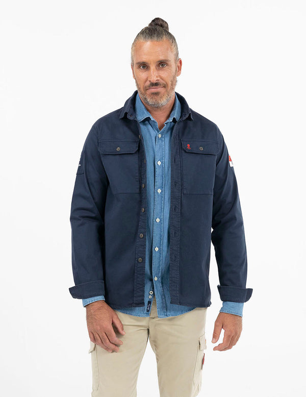 Sobrecamisa parches 2 bolsillos marino EL PULPO