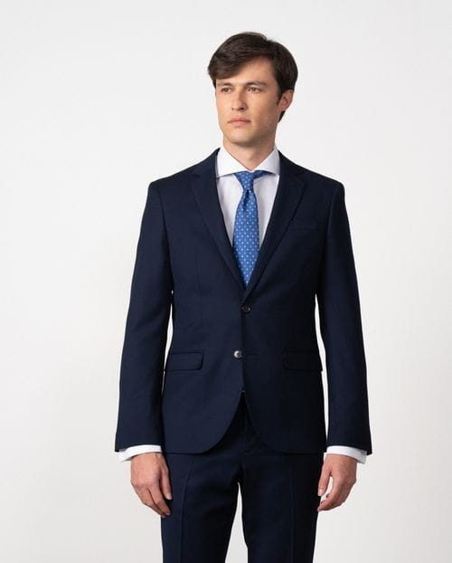 Traje extra-slim fit de tejido elástico