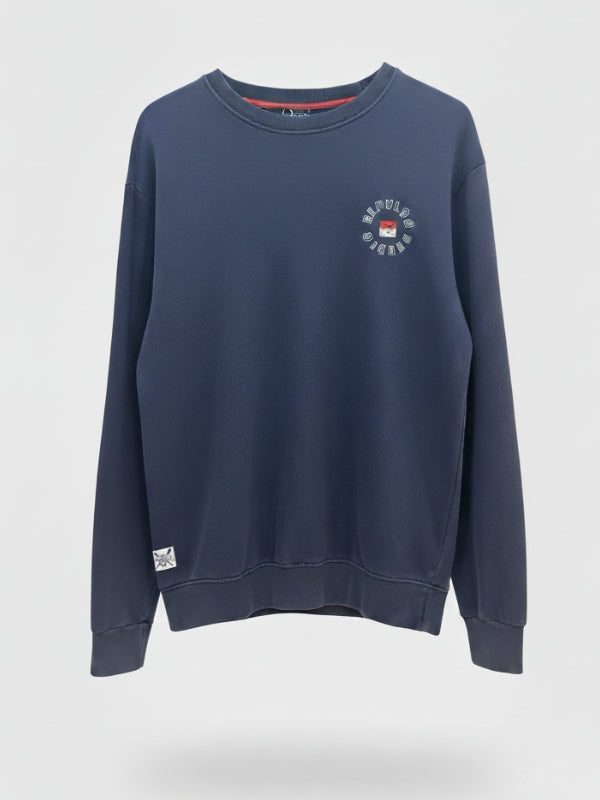 Sudadera relieve El Pulpo studio azul marino